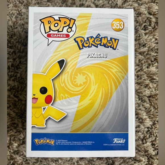 Funko Pop! Pokémon #353 – Pikachu (Silver Metallic) – New in Box - Picture 3 of 6